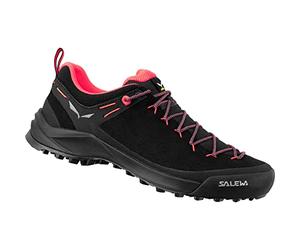 SALEWA WS Wildfire Leather, Zapatillas para Mujer, Black/Fluo Coral, 37 EU