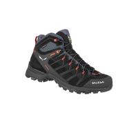 Salewa - Zapatillas de senderismo Hombre - Ms Alp Mate Mid Wp Black Out/Fluo Orange de Cuero - Talla 10,5 UK - Negro Negro 10.5 UK