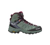 Salewa - Zapatillas de senderismo Mujer - Alp Trainer 2 Mid GTX W Duck Green/Rhododendon para Mujer - Talla 6 UK - Verde Verde 6 UK