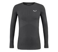 SALEWA Zebru Med Warm Amr M L/S tee. T-Shirt, Hombre, Onyx, 50/L