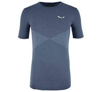 SALEWA Zebru Medium Warm Amr M T-Srt. Camiseta, Hombre, Azul Dark Denim, 54/2X