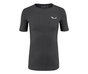 SALEWA Zebru Medium Warm Amr M T-SRT. T-Shirt, Hombre, Onyx, 50/L