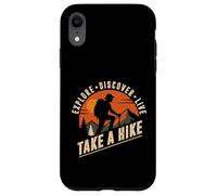 Salga de excursión - Explore Descubra excursionistas divertidos en vivo Carcasa para iPhone XR