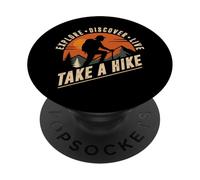 Salga de excursión - Explore Descubra excursionistas divertidos en vivo PopSockets PopGrip Adhesivo