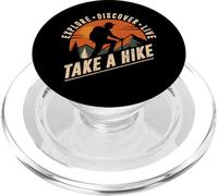 Salga de excursión - Explore Descubra excursionistas divertidos en vivo PopSockets PopGrip para MagSafe
