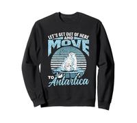 Salgamos De Aquí Y Vayamos A La Antártida Retro Antártida Sudadera