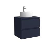 Salgar Mueble de baño Bequia 60cm + Encimera + Lavabo posar | Azul Mate|60x45x56