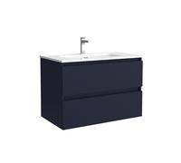 Salgar Mueble de baño Bequia 80cm + Lavabo cerámica | Azul Mate|80x45x56