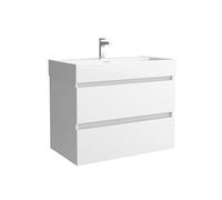 Salgar Mueble de baño Bequia 80cm + Lavabo cerámica | Blanco Mate|80x45x66