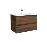 Salgar Mueble de baño Bequia 80cm + Lavabo cerámica | Nogal|80x45x56