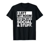 Salí de mi habitación Ahora Soy como Social y Cosas Camiseta