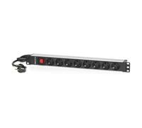 Salicru Regleta para rack 19 pulgadas SPS 8F PDU SCH/SCH 8 tomas Schuko interruptor