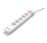 Salicru SPS SAFE 5+ Regleta con Protección 5 Tomas + 2 USB
