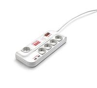 Salicru Protector eléctrico activo SPS Safe Master – Regleta 918 J, 5 salidas Tipo F, Blanco