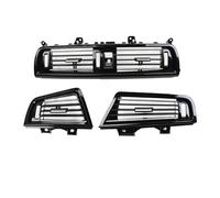 Salida Aire Acondicionado Para 5 Series F10 F11 520i 525i 528i Piano Negro Tablero Frontal Aire Acondicionado AC Rejilla Ventilación Panel Cubierta Salida(LHD 3PCS Set)