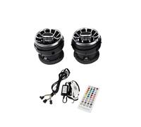 Salida Aire Acondicionado Salida De Aire De Turbina Para Salpicadero De Coche Luz Ambiental LED Para Ford Para Mustang 2015 2016 2017 2018 2019 2020 2021(2 piezas)