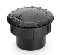Salida Aire Coche Deflector Ventilación Salida Aire Acondicionado Universal 65 Mm Perilla Rotación 2.55 Pulgadas para Tablero Instrumentos Automóvil Rejilla Salida del Salpicadero(Negro)