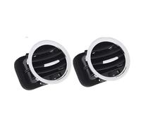 salida aire consola central Compatible Con Opel Para Corsa D 2007-2015 13417363 Cubierta Ventilación CA Cromada Negra Rejilla De Salida Reparaciones De Piezas De Automóvil(2 pcs Black sliver)