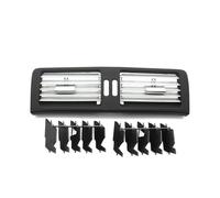 Salida Aire Para Benz Para W251 2009-2018 Para R300 Para R320 R350 R400 R500 Rejilla Ventilación Aire Acondicionado Delantera Y Trasera Cromada Dash Rejilla Ventilación(Middle Black)