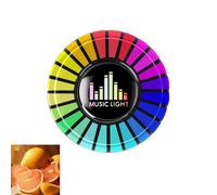 Salida de aromaterapia para coche, luz de atmósfera, luz de voz, perfume de coche, luces de ritmo, sonido, decorativo, inteligente, J0V8