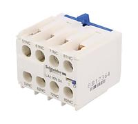 Salida de contactor auxiliar LA1KN04: conexiones roscadas Contactos frontales...
