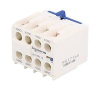 Salida de contactor auxiliar LA1KN13: conectores roscados frontales TeSys K S...