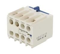 Salida de contactor auxiliar LA1KN40: conexiones roscadas Contactos frontales...