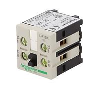 Salida de contactor auxiliar LA1SK11: conexiones roscadas Contactos frontales...