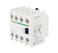 Salida de contactor auxiliar LADN13: conexiones roscadas frontales TeSys D SC...