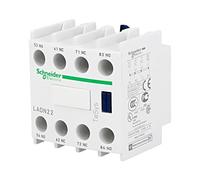 Salida de contactor auxiliar LADN22: conexiones roscadas frontales TeSys D SC...