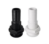 Salida de drenaje marino de 29 mm ABS para barco para aplicaciones de drenaje de yates RV impermeable construcción de plástico de ingeniería perfil inclinado para un camino de flujo óptimo (blanco)
