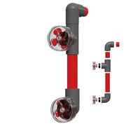 Salida de Filtro para Acuario: diseño Compacto y, Ventilador de Flujo de Aire para pecera, Accesorio de Bomba de Agua giratoria, Mecanismo de circulación energéticamente eficiente p