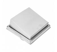 Salida de ventilación de pared de acero inoxidable 304 con cubierta ajustable y acabado de dibujo de alambre, rejilla de escape para baño, cocina, oficina, ventilación interior, tamaño de 125 mm y 150