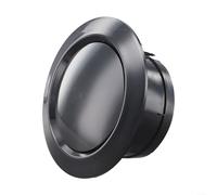 Salida de ventilación redonda, 100 mm, 125 mm, 150 mm, 200 mm, ABS, color negro, para cocina, baño, aire acondicionado, diseño eficiente de flujo de aire para uso doméstico (125 mm)