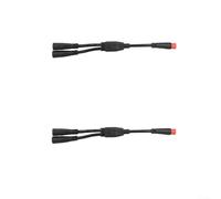 Salida dual para cable divisor de 2 pines de 16,5 cm de longitud de salida | Solo 16,5 cm de largo y 13,5 g de peso, se adapta a espacios reducidos, fácil de instalar en movilidad para scooters o sillas