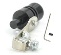 Salida Escape Simulador de sonido de coche Universal, tubo de escape, silbato de sonido Turbo, silenciador de sonido Turbo, dispositivo de reacondicionamiento de vehículo(Black XL 1PC)