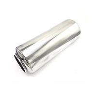 Salida Escape Tubo De Escape Universal De Acero Inoxidable De 51mm 63mm 76mm Silenciador De Escape Para Automóvil Tubo De Escape Modificado En Espiral(63MM IN-63MM OUT)