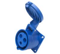 Salida Femenina Con Montaje A Ras Panel De 32A 230V 2P+E IP44 PCE (323-6)