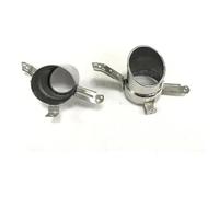 Salida Tubo Escape Trasero Para Alfa Para Romeo Para Giulia Standard 2016-2018 Material Acero Inoxidable Parachoques Trasero Difusor Puntas Escape OO(O-o Silver)