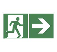 Salidas de emergencia a la derecha, UE 10 unid.