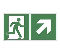 Salidas de emergencia hacia arriba a la derecha, UE 10 unid.