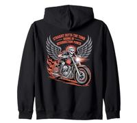Saliendo De La Tumba Poder De Resurrección Biker Cristiano Sudadera con Capucha