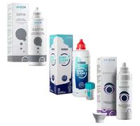 Saline 350ml + Ever Clean Plus 350ml + Eyewash 250ml | Kit Limpieza Lentes Contacto | Sin Conservantes, 2h, Todo Tipo Lentes | Avizor Kit Limpieza total |