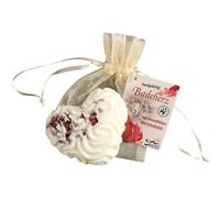 Saling - Corazón de baño con pétalos de rosa y leche de oveja, 35 g