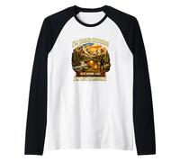 Salir al Aire Libre Soy excepcional Senderismo Camping Juego de Palabras Camiseta Manga Raglan