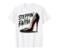 Salir en la fe Iglesia Metodista Católica Cristiana Camiseta gráfica económica, Hombre, Blanco, XL
