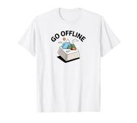 Salir Offline Camping Senderismo Camiseta gráfica económica