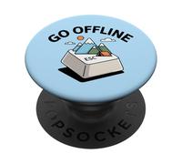 Salir Offline Camping Senderismo PopSockets PopGrip Adhesivo