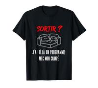 ¿Salir? Ya tengo un programa con mi sofá de siesta Camiseta
