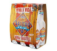 SALITOS - Ice 6 x 0.33 L, Bebida Refrescante de Cerveza, Sabor y Aroma a Limón, Mix de Sidra y Limonada, Refresco con Notas Ácidas, con Limones Sudamericanos, 5.2% Vol. Alcohol